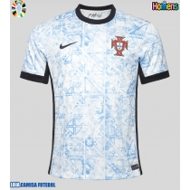 Camisa de Futebol Portugal Equipamento Secundário Europeu 2024 Manga Curta